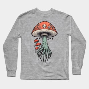 Monster Mushroom Hand Long Sleeve T-Shirt
